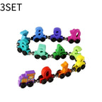 Wooden Magnetic Number Train Toys Montessori Educational Toy Train Kit Early Cognition Learning Teaching Sets For Toddlers