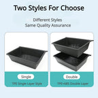 Front Underseat Storage Box for Tesla Model X Car Seat Push Pull Drawer TPE Hidden Storage Boxes Car Interior Accessories 2023