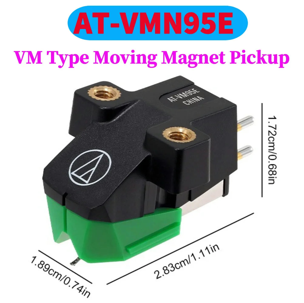 AT91R Replacement Conical Turntable Stylus Dual Moving Magnet Stereo Phono Cartridge HiFi Parts for LP Vinyl Record Turntable