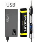 JANGKLIFE USB Cordless Rotary Tool Kit Woodworking Engraving Pen DIY For Jewelry Metal Glass Mini Wireless Drill