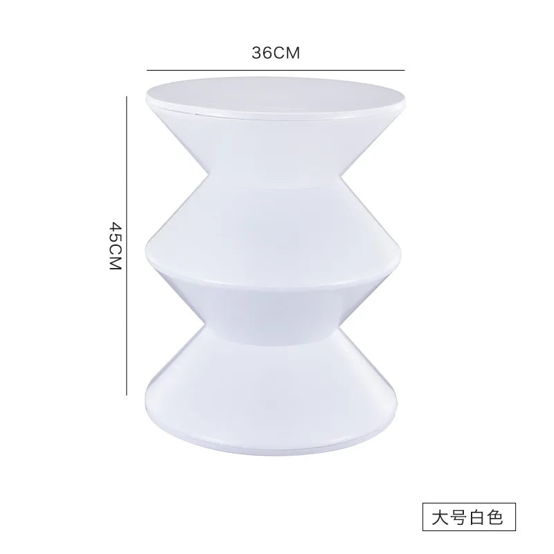 K-star Nordic Style Shoe Changing Stool Home Art Small Bench Simple Children Plastic Low Stool Creative Round Stool Hot 2024