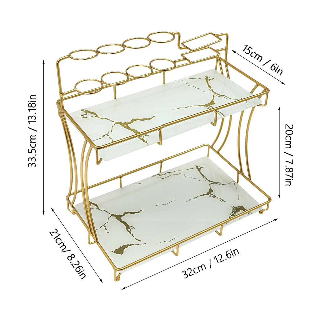 3 Tier Dresser/Bathroom Organizer Countertop Perfume Makeup Organizer Skincare Cosmetics Storage Display Rack, Vanity Tray Dress