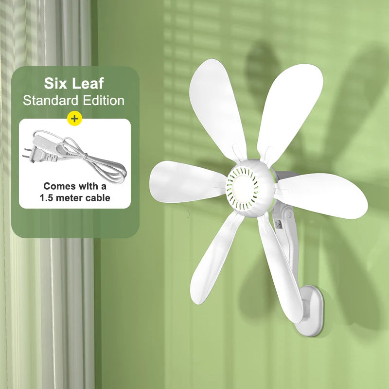 Wall Fan Small Wall Mounted Electric Fan No Drilling Required For Hous