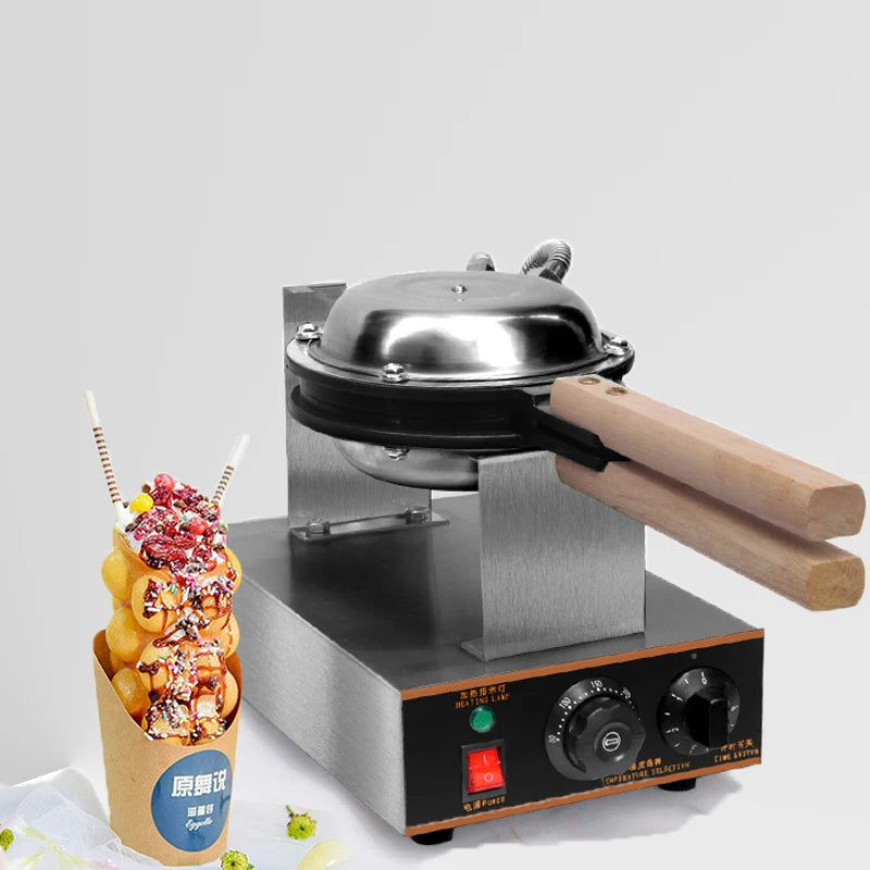 Commercial Electric egg bubble waffle maker machine hong kong eggettes waffle iron cake oven bubble waffle machine