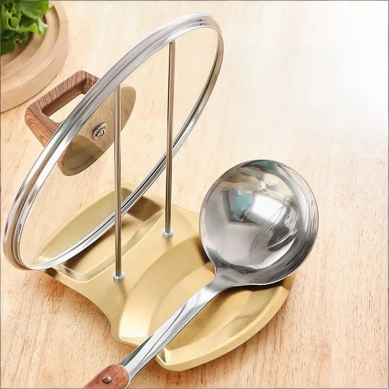Stainless Steel Pot Lid Holder Kitchen Storage Rack For Utensils And Dish Storage Multi-Functional Home Use Organizer