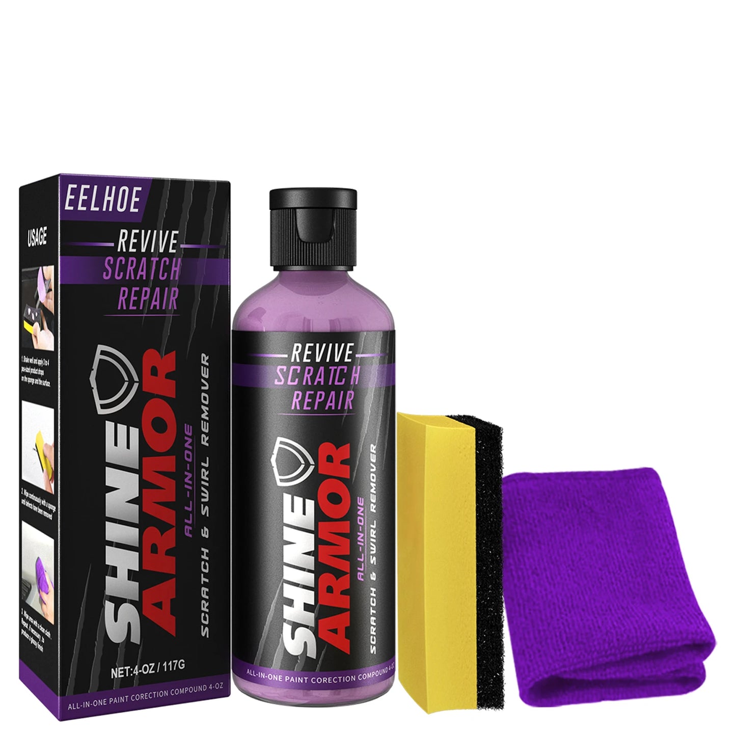Auto Scratch Remover Nano Wax Polish Spray – Scratch-Free Coating & Shine Restoration | AlluCanFind
