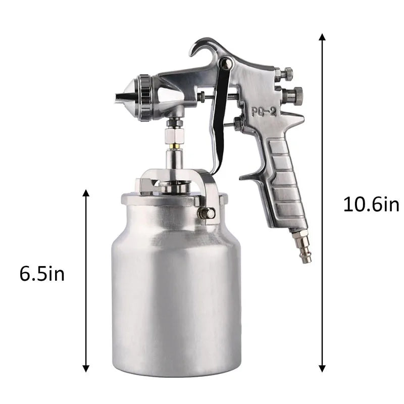 Professional Paint Spary Gun High Pressure Siphon Feed Spray Gun With 1000cc Cup Nozzle Tip Size 1.8mm For Automotive Household