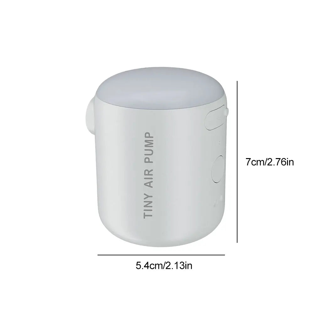 Camping Light Wireless Air Compressor 2200mAh Mini Air Inflator Pump 3 Lighting Modes Electric Air Pump for Air Mattresses Beds