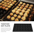 28 Holes 4cm Takoyaki Hot Plate Non Stick Cook in Home Takoyaki Takoyaki Plate Only Takoyaki Aluminium Plates