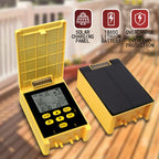 2 Group Automatic Watering System Dual Pump Solar Drip Irrigation System with Rain Sensing Digital Display Screen Child Lock