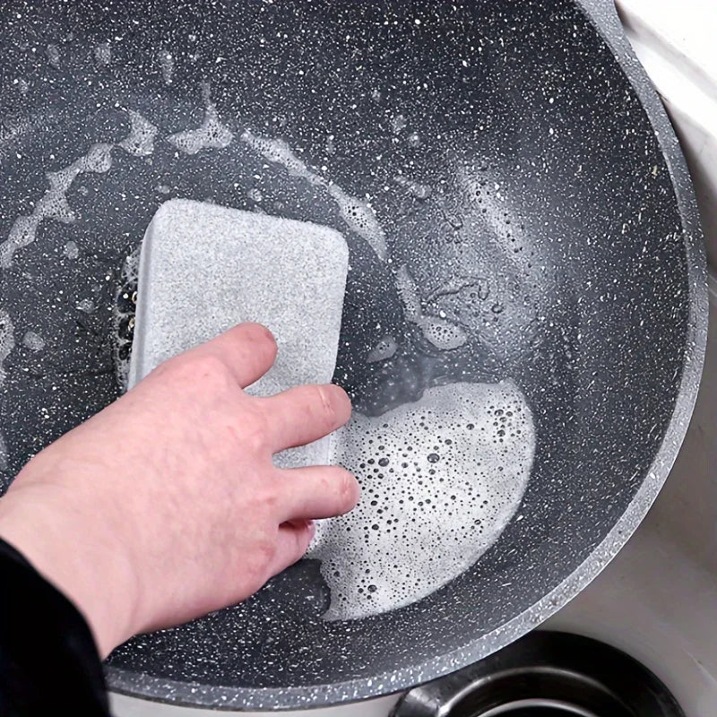 20pcs Double-sided Cleaning Sponges Pan Pot Cleaning and Maintenance Washing Sponges Household Scouring Pad Kit Tools Brush