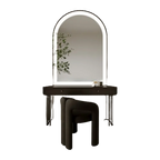 Girls Luxury Mirror Vanity Table Nordic Makeup Large White Makeup Desk Dressers Girl Drawers Light Penteadeira Bedroom Furniture