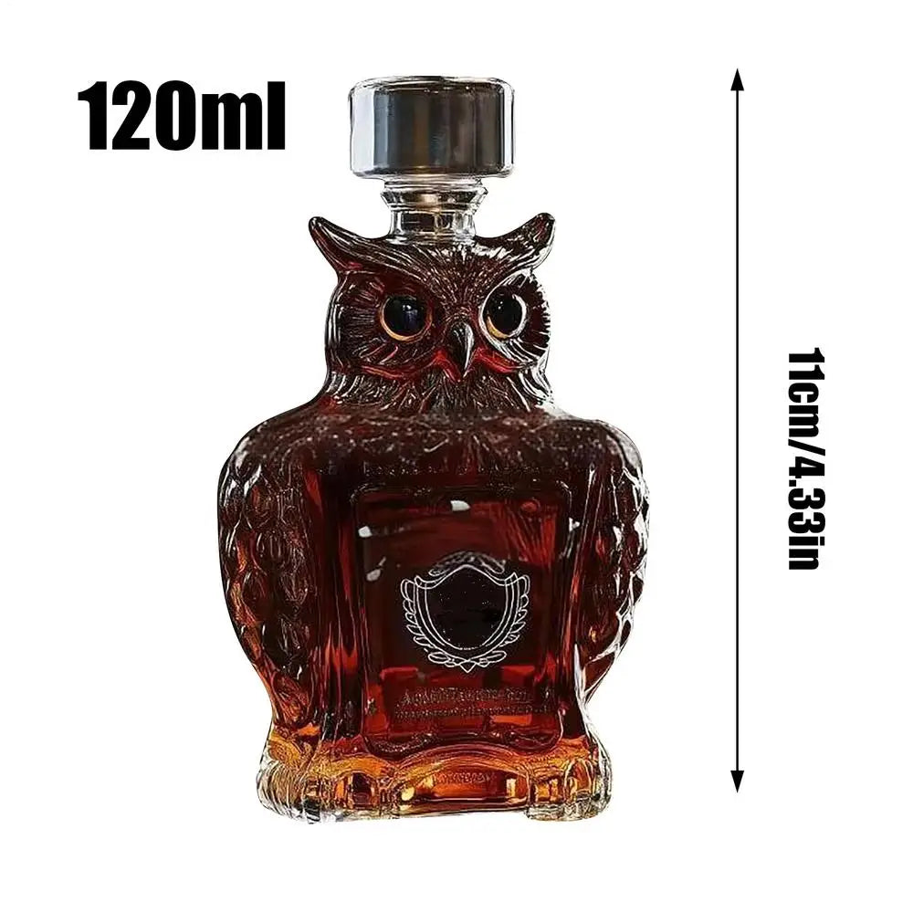 Whiskey Glass Decanter Animal Statue Whiskey Decanter Wine Bottle Liquor Bottle Home Decorations Wine Container for Alcohol
