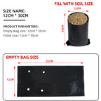 10-100 planting bags PE polybags vegetable nursery bags garden plastic bags peanut thickened planting bags nursery pots