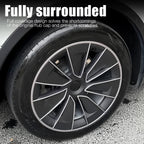 4PCS Hub Cap for Tesla Model Y 19 Inch Wheel Cover Replacement Performance AutoFull Rim Car Accessories Knife Style 2018-2024