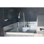 Custom Modern Outdoor Kitchen for Furniture Pool House with Stainless Steel Kitchen Cabinet for Gas BBQ Grill with Shed