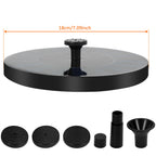 13/18cm Solar Fountain Pump Bird Bath Fountain Garden Outdoor Water Pool Pond Floating Decor With 6 Nozzles Solar Waterfall