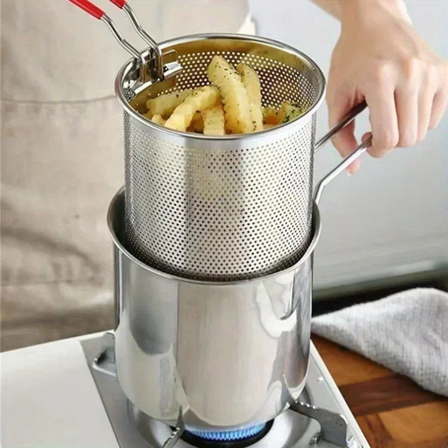 Small Stainless Steel Oil Pot Fryer