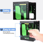 [Beginner-friendly] NEJE DK-8-KZ Mini Laser Engraving Machine 38x38mm Portable Desktop Engraving Machine for Wood/Leather/PVC