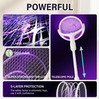 3500V 5in1 Mosquito Killer Lamp Multicunctional Angle Adjustable Bug Zapper Electric USB Rechargeable Mosquito Fly Bat Swatter