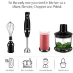 Stainless Steel Hand Blender 3 In 1 Immersion Electric Food Mixer With Bowl Kitchen Vegetable Meat Grinder Chopper Whisk Sonifer