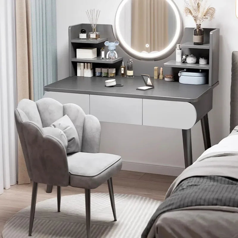 Black Girls Makeup Vanity Table Dresser Stand Drawers Storage Makeup Table Bedroom Desk Coiffeuse De Chambre Home Furniture