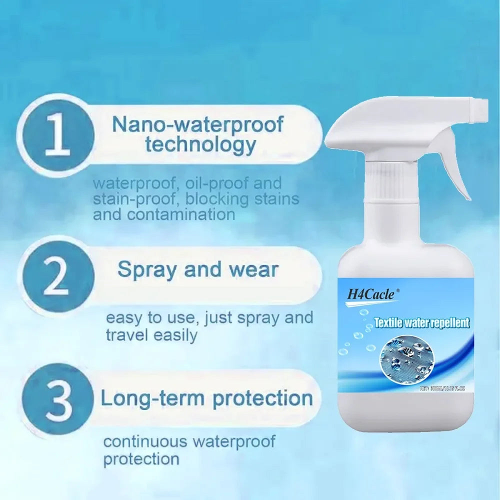 Rain And Stain Spray High tech Protector Spray Leather Waterproof Suede Spray Shoe waterproof Nano Textile Waterproof