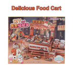 Craft 3D Pretend Play Kitchen DIY Role Play Mini Fast Food Model Realistic Reusable Cooking Interactive Children Gifts