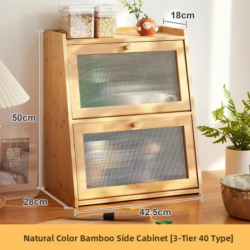 Wooden Desktop Storage Cabinet Cup Organizer Cosmetic Storage Ra Der Batoom Vani elf Wood Material Home Organization