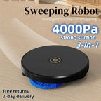 3-in-1 Smart Sweeping Robot 4000Pa Double-turn Silent Vacuum Cleaner Sweep Mop Brush Multi-function Home Cleaning Machine