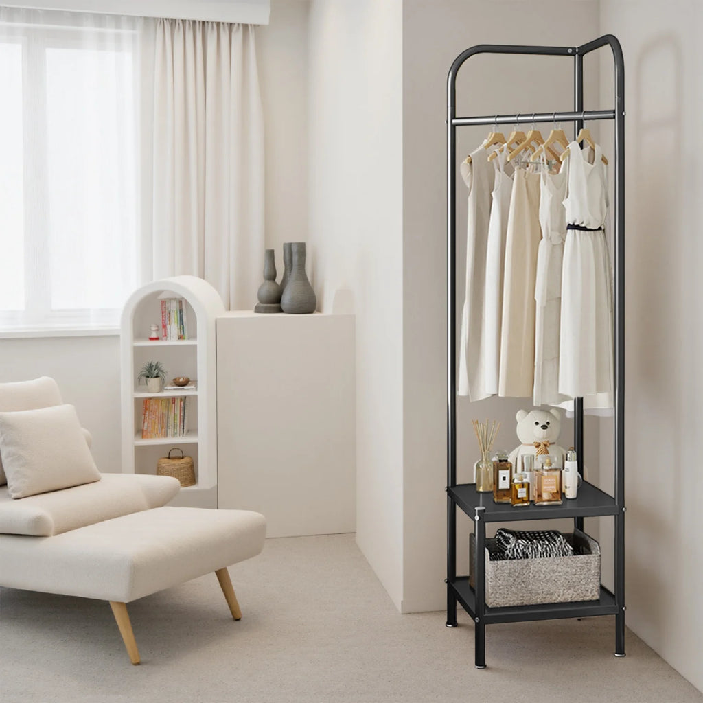 Metal Corner Coat Rack,Freestanding Coat Stand,Clothes Rack Clothes Stand,Clothing Rack Coat Hanger Stand for Entryway Hallway