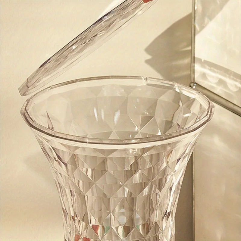 Storage Stool - Luxurious Acrylic Transparent Stool - Multi-purpose Bathroom Stool & Living Room Stool