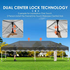 Pavilion Popup Gazebo 3x6m Waterproof Folding Gazebo Tent Party Tent 6 Side Panels Fully enclosed UV 50+ Height Adjustable 2-3M