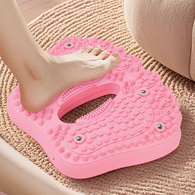Inflatable Foot Massager Stepper Balance Board with Anti Slip PVC Massage Dots for Yoga Training Slimming Leg Shaping