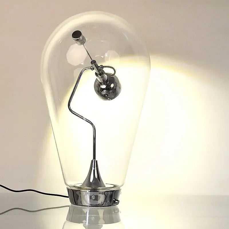 Modern Touch Glass Blown Magnet Desk Lamp for Living Room Study Room Bedroom Decoration Reading Desk Lamp
