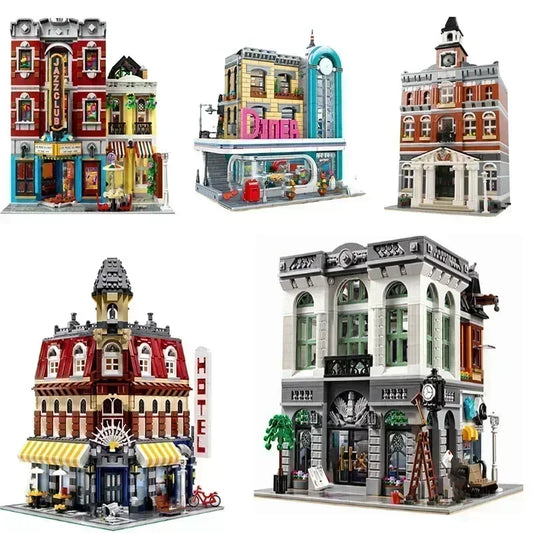 Creator Expert Pet Book Shop Town Hall Downtown Diner Modular Brick Bank Cafe Corner Toys Parisian Set | AlluCanFind