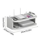 Wifi Storage Racks Bedroom Wall Wireless Perforation-Free Shelf Storage Box Hanging Wall Remote Control Shelf Set-Top Box Router