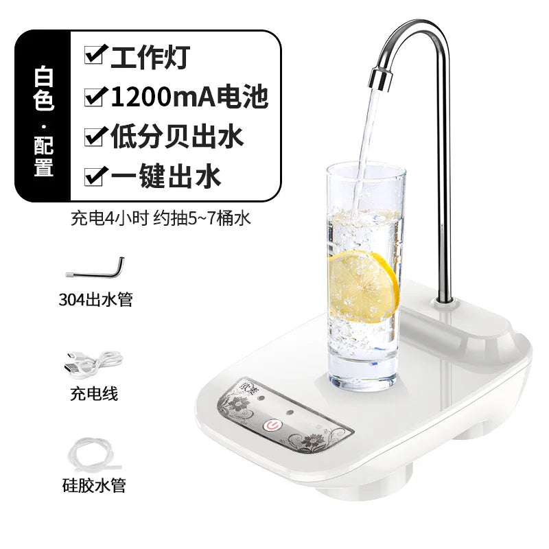 Automatic Water Bottle Dispenser Rechargeable Water Pump Dispenser Wit