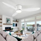 Modern LED Ceiling Fan Lights Low Floor Decorative Lights with Remote