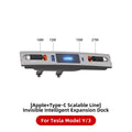 For Tesla Model 3 Model Y 27W Quick Charger USB Shunt HUB Intelligent Docking Station Car Adapter Powered Splitter Extension