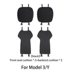 Comfortable Ice Silk Car Seat Covers for Tesla Model Y/3 (2018-2026) | Breathable