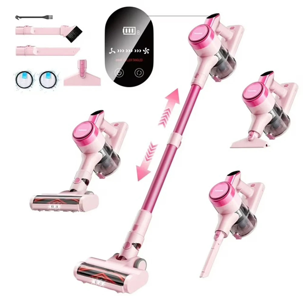 Homeika Cordless Vacuum Cleaner,23KPa 48mins Powerful Suction Vacuum LED Display,Lightweight Stick for HardFloor/Carpet/Pet Hair
