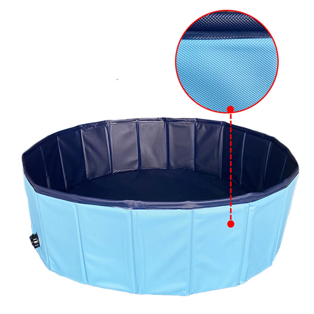 Portable Dog Swimming Pool - Pet Bathing & Grooming Tub
