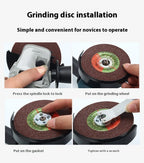 1000W Angle Grinder 6 Gears Multifunctional Handheld 100/125MM Electric Metal Grinding Cutting Machines Tools for 110V 220V Plug