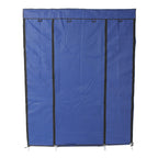 5 Layer 12 Compartment Non woven Fabric Wardrobe Portable Closet Navy