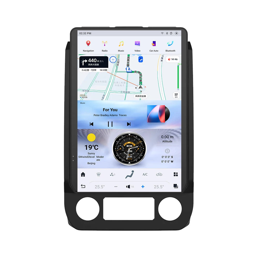 14.4 Inch Screen Android Radio For Ford F150,F250, 2015 2016 2017 2018 2019 2020 2021, Car GPS Navi Multimedia Player Head Unit