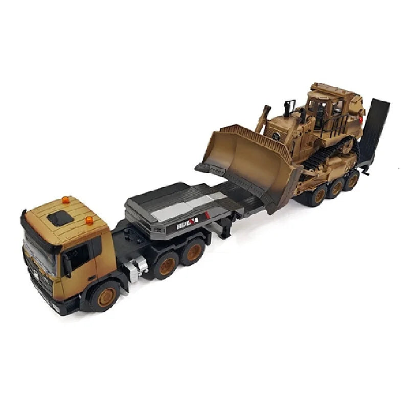 1/18 Rc Truck Alloy Tractor Thelink 1318 Remote Controlled Bulldozer D9r Collaborative Engineering Trucks Boy Toys Huina1554