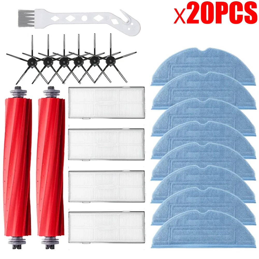 Main Brush Hepa Filter Mop Pad Spare Parts For Roborock S7 S70 S7Max T7S T7S Plus, Robot Vacuum Cleaner Accessories