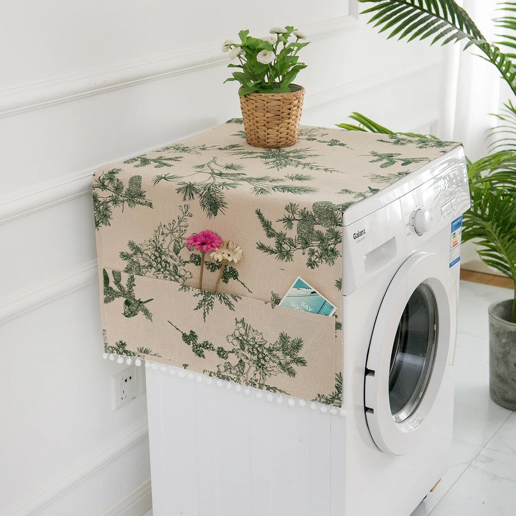 Dust Covers Washing Machine Covers Refrigerator Dust Protector with Pocket Multi-purpose Household Dust Covers Cleaning Storage