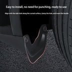 TPE Soft Mud Flaps for Tesla Model3 Highland 2024 Model Y 2024-2021 Mudflaps Splash Guards Mudguards Front Rear Fender Protector